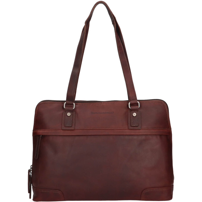 Dámska kožená kabelka na notebook The Chesterfield Brand Alice - hnedá 61852560