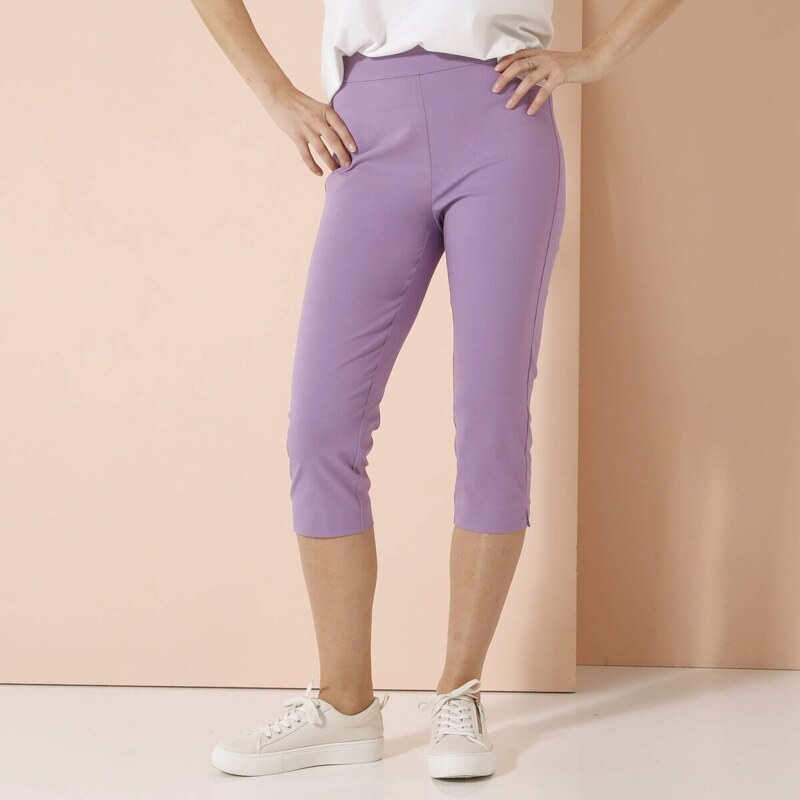 3/4 nohavice s vysokým pásom lila 042 Blancheporte 61854060