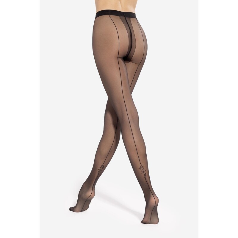 Pančuchy s ružou ART TATTOO 08 20 DEN Gatta 67582802