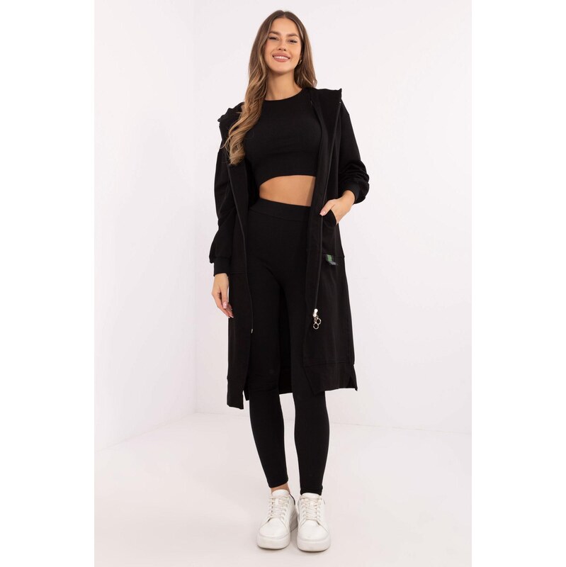 MladaModa 3-dielna súprava teplákov, topu a kardigánu model 85169 62554587