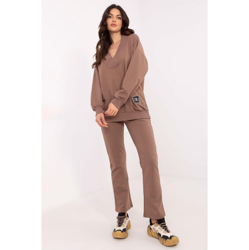 MladaModa Tepláková súprava s mikinou s véčkovým výstrihom model 84691 62554623