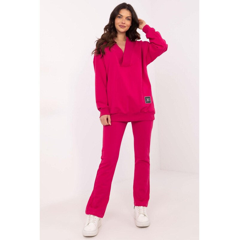 MladaModa Tepláková súprava s mikinou s véčkovým výstrihom model 84691 62554625