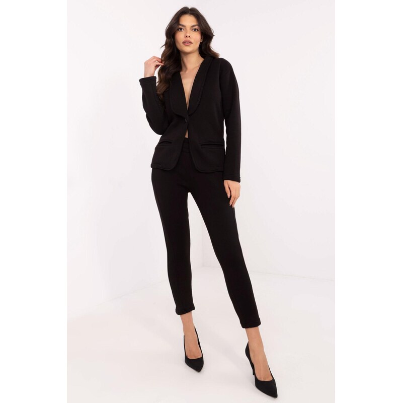 MladaModa Tepláková súprava so sakom model 78916 čierna 62554635