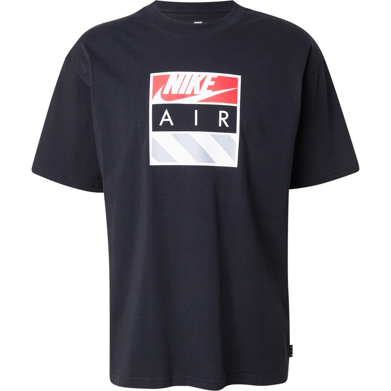 Nike Sportswear Tričko Air modrosivá / červená / čierna / biela 61947858