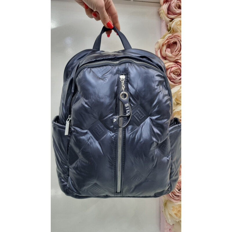 Katrins Fashion Metalický ruksak vetrovkový 61867271