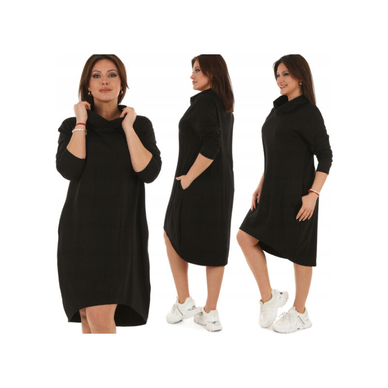 Fashionweek Dámske šaty pohodlné teplákové MF653 65376084