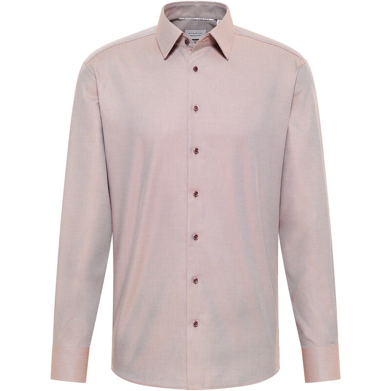 Pánska košeľa ETERNA Modern fit s jemnou štruktúrou vo svetlo hnedej 61867872