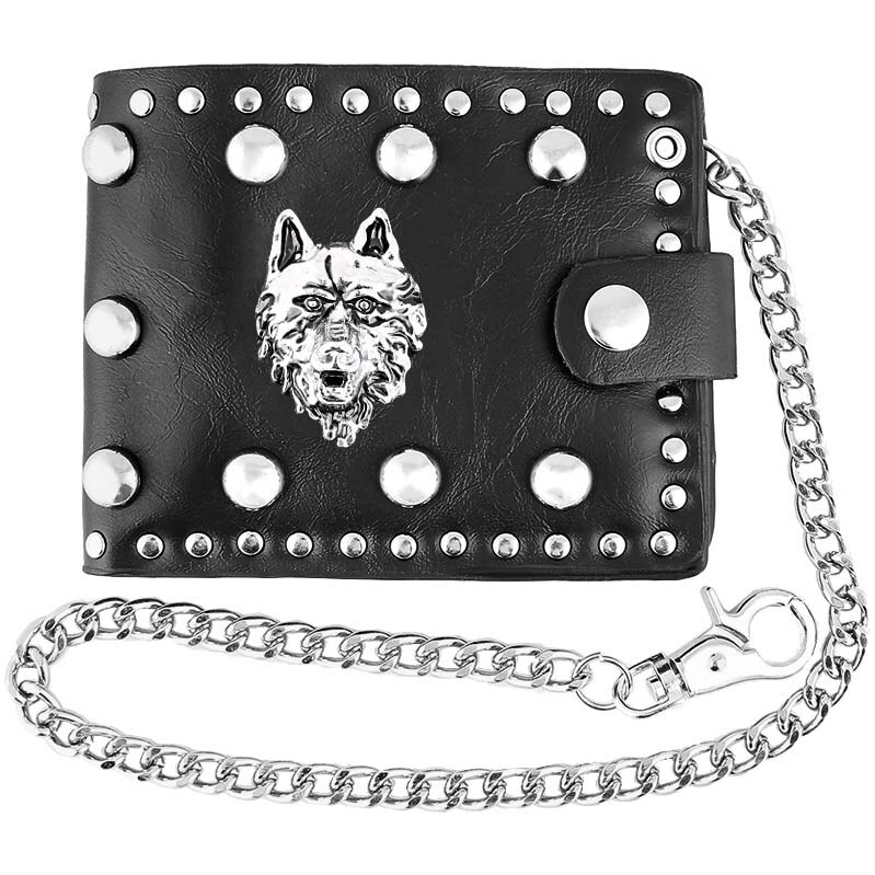 Kožená peňaženka s retiazkou Vlk 61876776