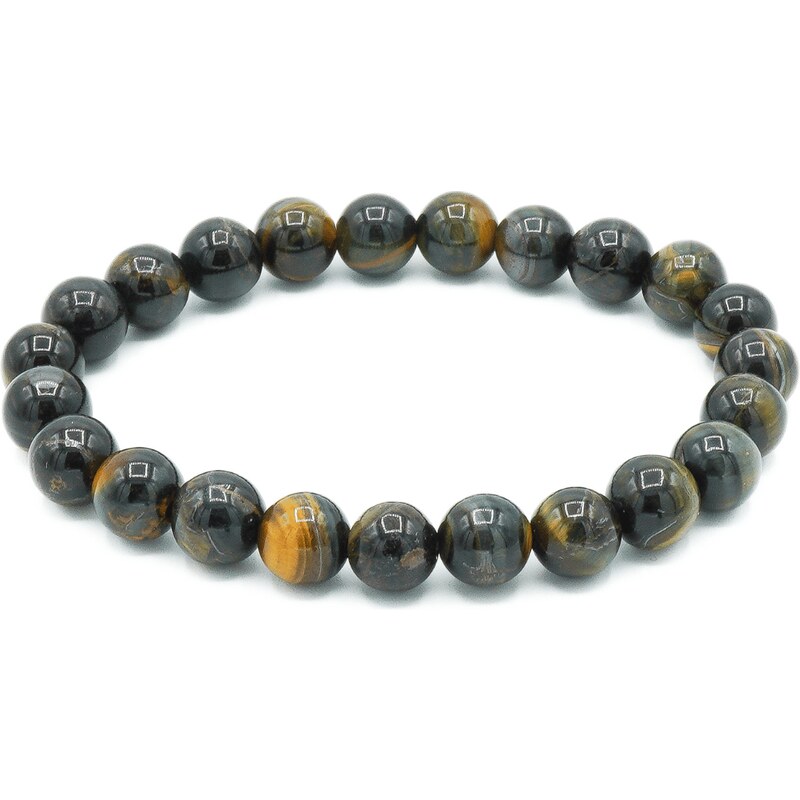 Olivie Náramok 8mm MODRÉ TIGRI OKO 9133 59109187