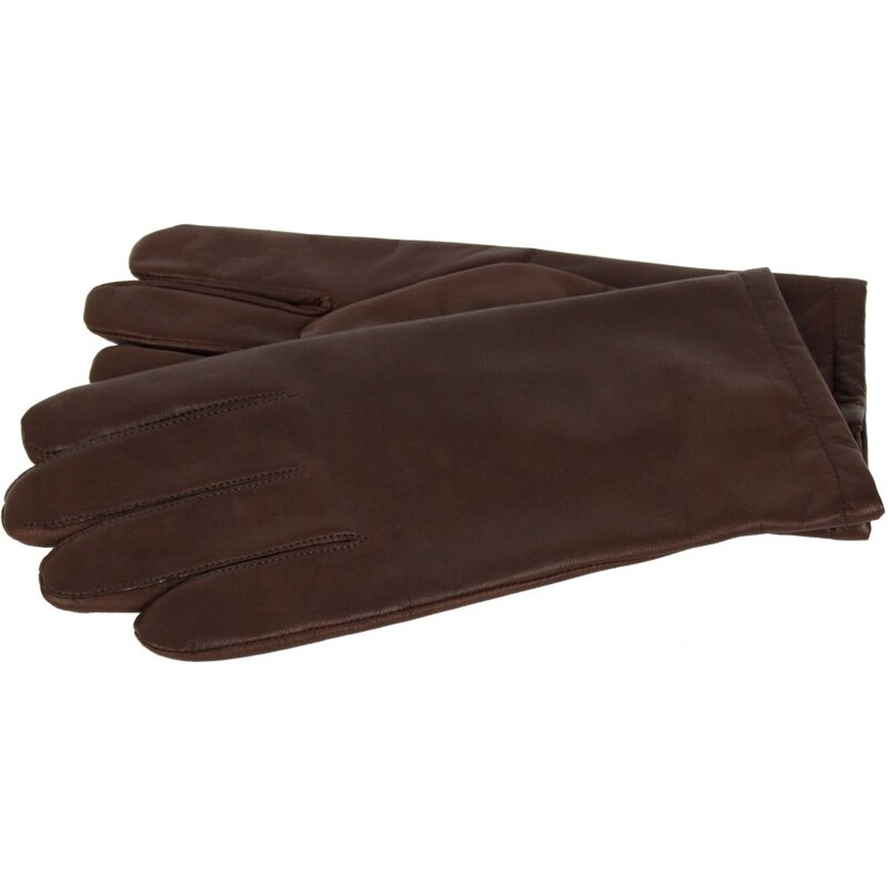 Kalinová Pánske kožené rukavice hnedé hladké 61882079