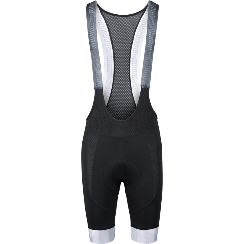 FORCE STRIPE cyklistické nohavice, s trakmi a vložkou 61882448