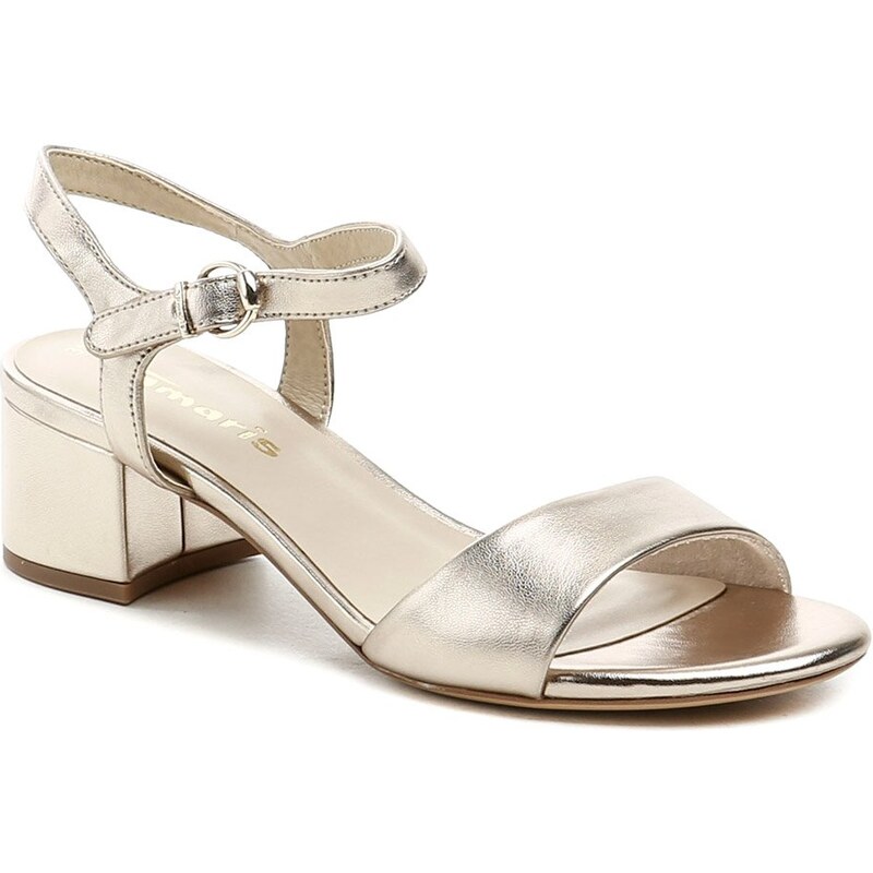Tamaris 1-28249-42 svetlo zlaté dámske sandále na podpätku 61898841