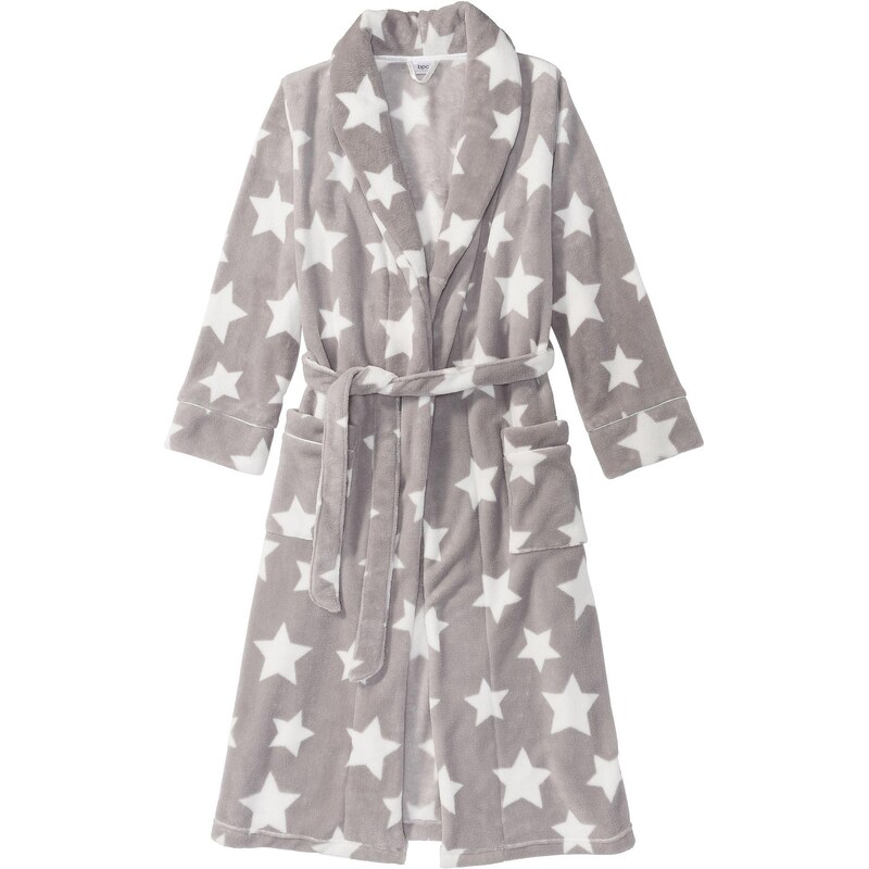 bonprix Flísový župan, farba šedá 44742142