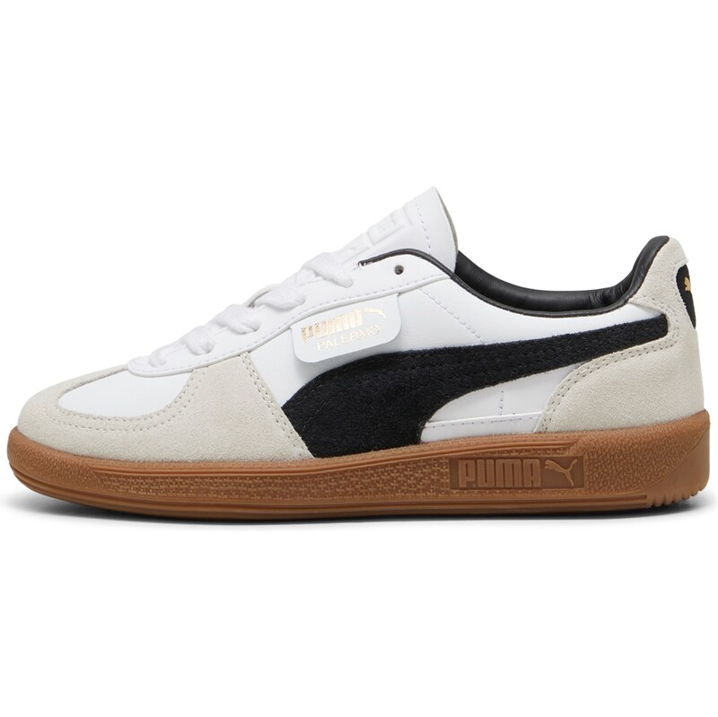 PUMA Tenisky Palermo sivobéžová / čierna / biela 61946971