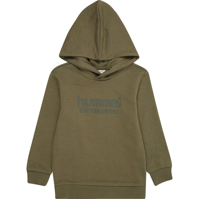 Hummel Športová mikina olivová / tmavozelená 61950352