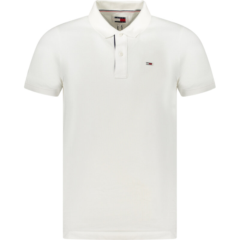 Tommy Hilfiger Jeans Biele pánske polo tričko Tommy Hilfiger 66651860