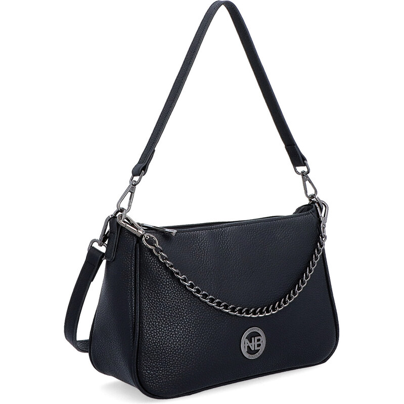 Kožená kabelka cez rameno Noelia Bolger čierna NB 3015 C 64020258