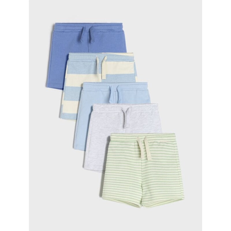 Sinsay - Súprava 5 šortiek - krémová 65761008