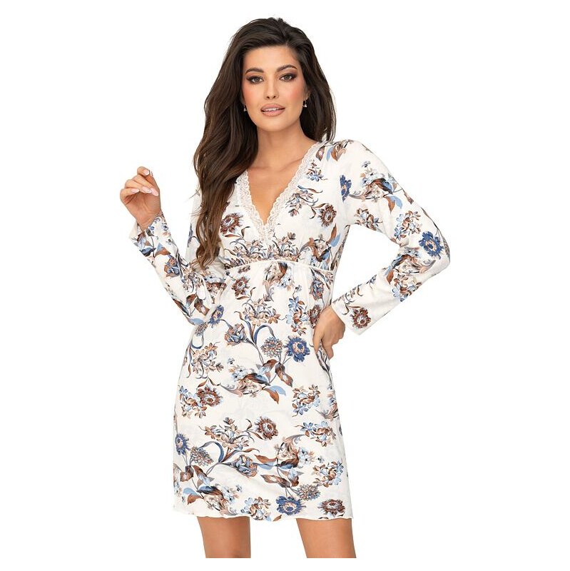 Donna Luxusná kvetinová košieľka Naomi s dlhými rukávmi 61913071