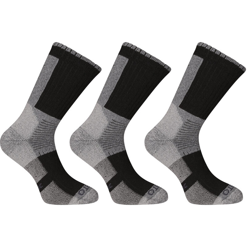 3PACK ponožky Nedeto vysoké zimné sivé (3NWS1) 61908213