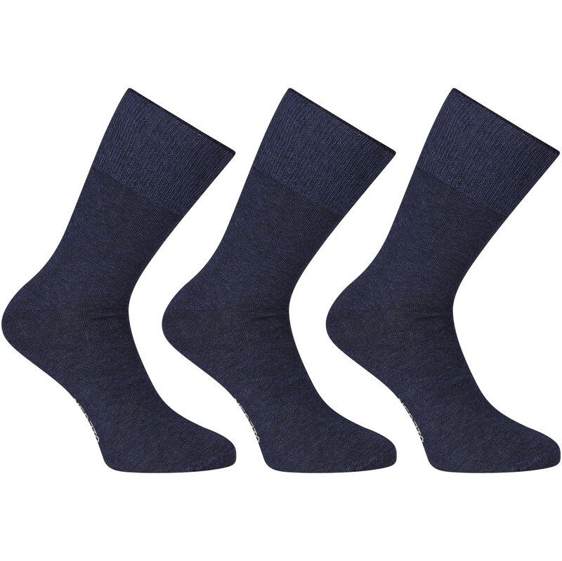 3PACK ponožky Nedeto vysoké medic modré (3PMV002) 61908217