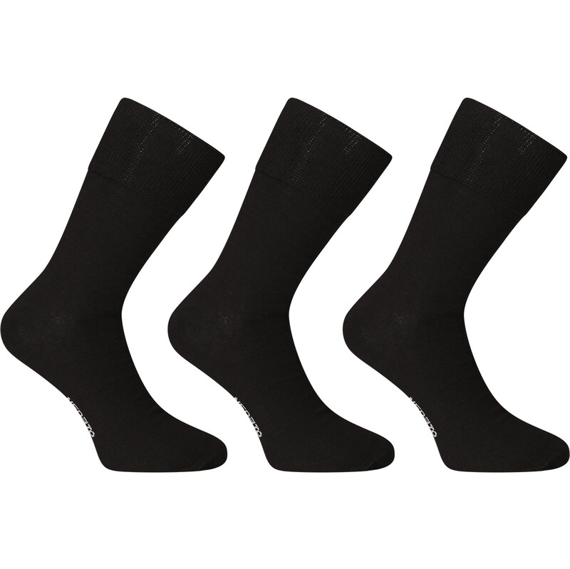 3PACK ponožky Nedeto vysoké medic čierné (3PMV001) 61908218