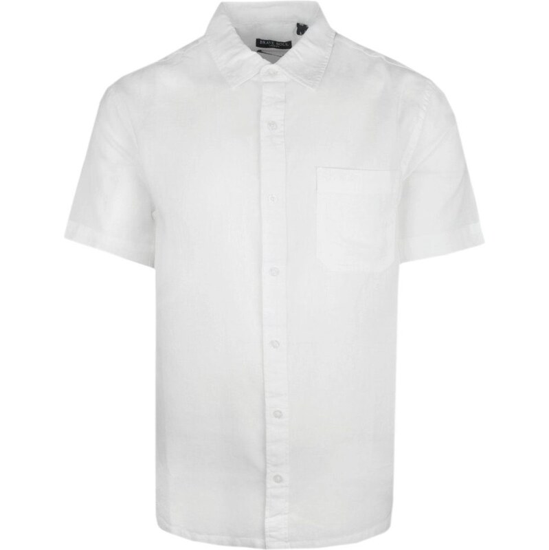 Ľanová letná biela pánska košeľa 61990645