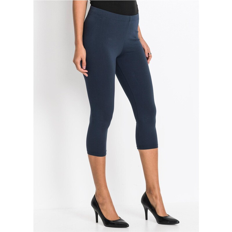 bonprix 2 ks v balení capri - legíny, farba modrá 44731538