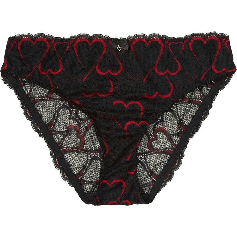 bonprix Nohavičky s jemnou čipkou, farba čierna 48958696