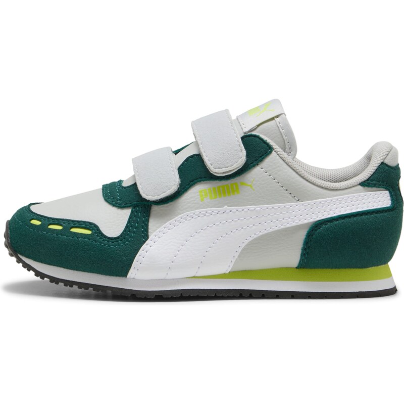 PUMA Tenisky Cabana Racer svetlosivá / jablková / jedľová / biela 61944267