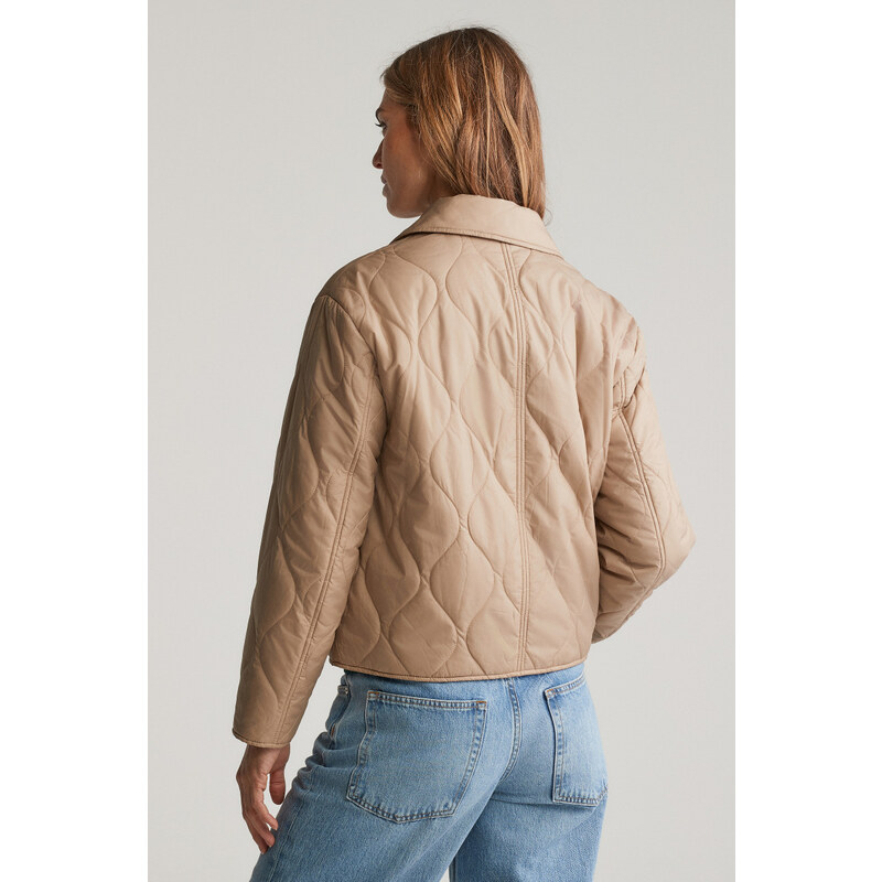 BUNDA GANT QUILTED COLLARED JACKET DARK KHAKI