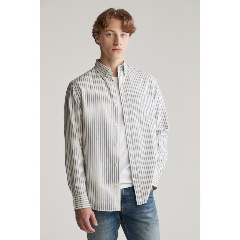 KOŠEĽA GANT REG ARCHIVE OXFORD STRIPE SHIRT EGGSHELL 47444966