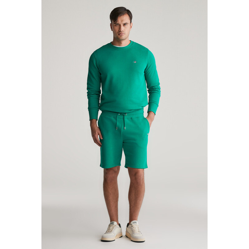 TEPLÁKOVÉ ŠORTKY GANT REG SHIELD SWEAT SHORTS DEEP GREEN 61927048