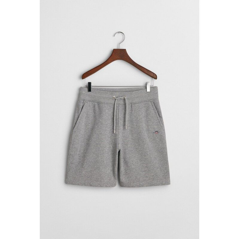 TEPLÁKOVÉ ŠORTKY GANT REG SHIELD SWEAT SHORTS GREY MELANGE 61927051