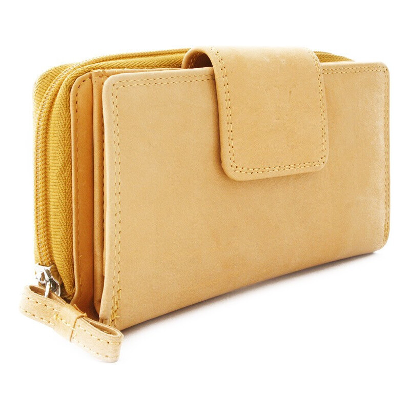 Arwel Dámska kožená peňaženka so zápinkou | žltá 511-0684-87 WSH 66563796
