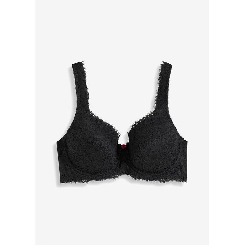 bonprix Vystužená podprsenka s kosticami, farba čierna 61934102