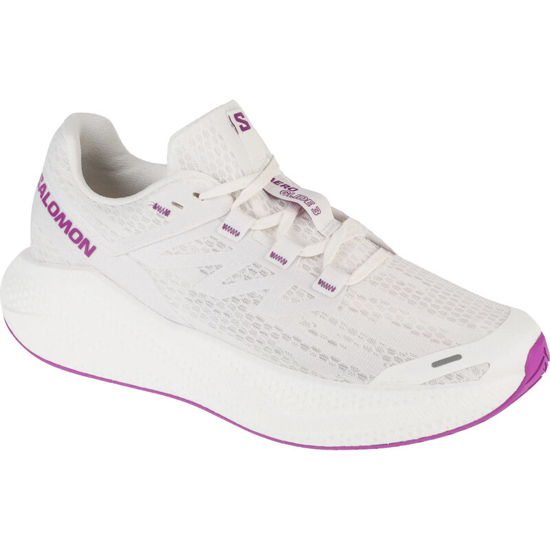 Biele pánske bežecké tenisky Salomon Aero Glide 3 L47756500 63677961
