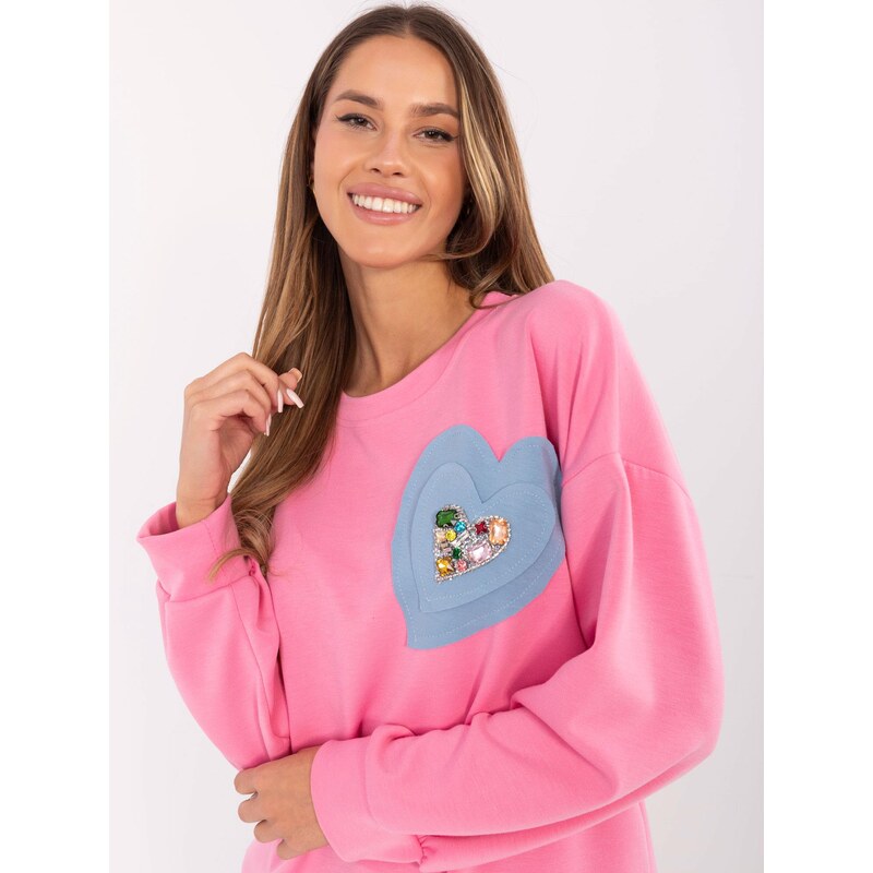 Italy Moda Sweatshirt-DHJ-BL-20322.72-pink 64788573