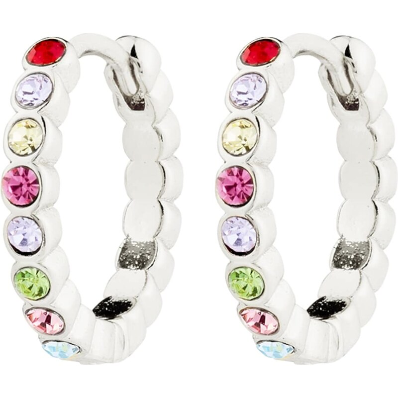 Pilgrim Náušnice Kleopratra zmiešané farby / strieborná 62133573