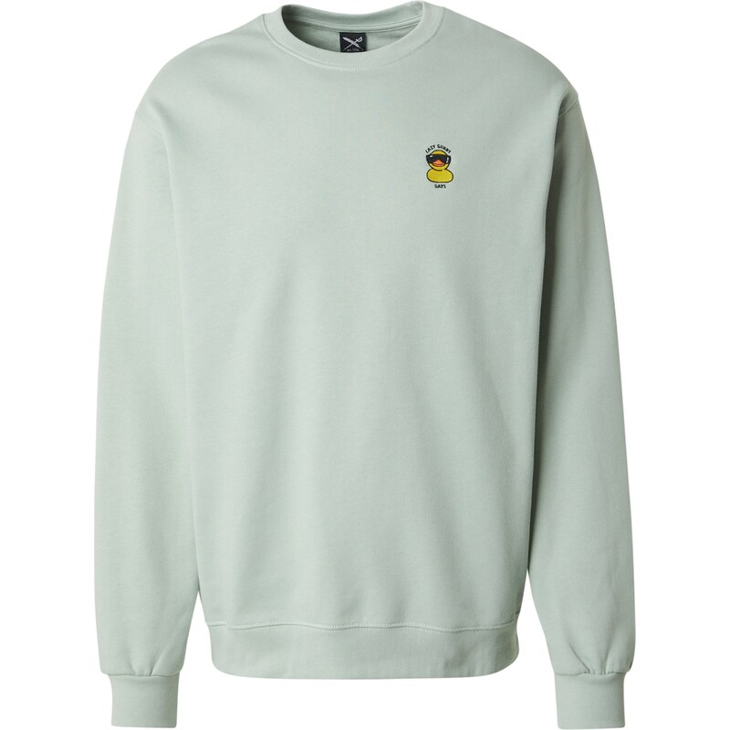 Iriedaily Mikina Lazy Sunny Day žltá / svetlozelená / čierna 61947327