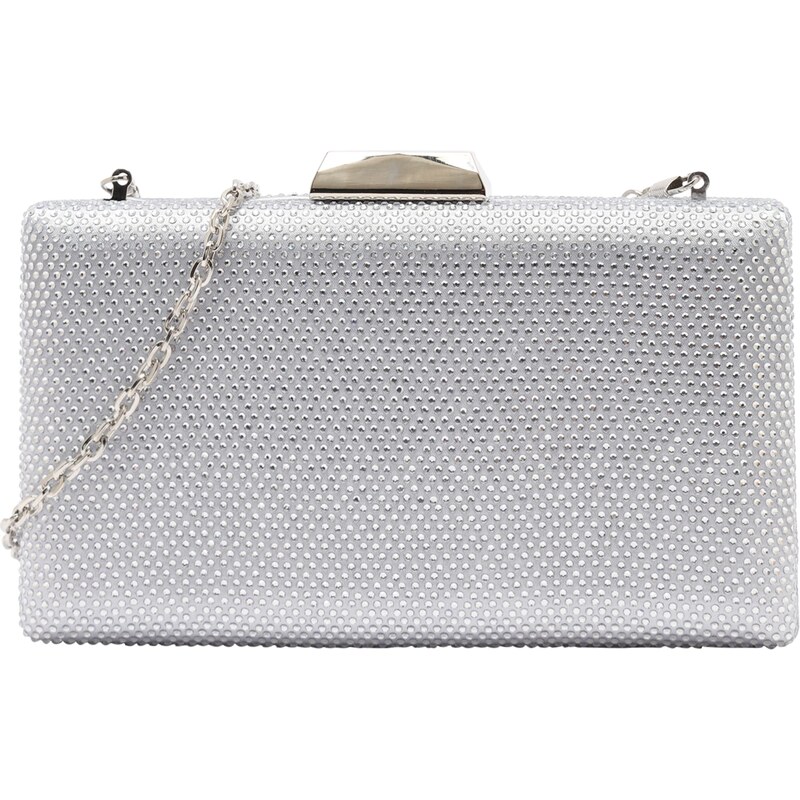 mascara Listová kabelka strieborná 61950612