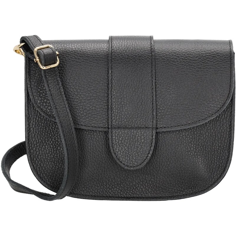 Charm London Čierna prešívaná kožená crossbody kabelka „Fame“ 61942679