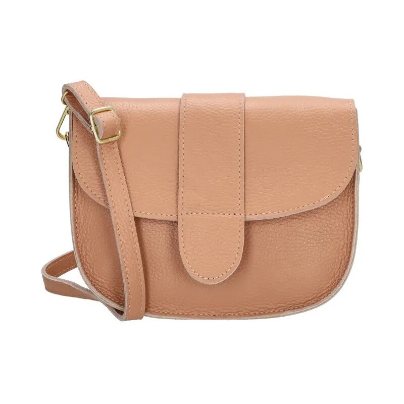 Charm London Ružová prešívaná kožená crossbody kabelka „Fame“ 61942695