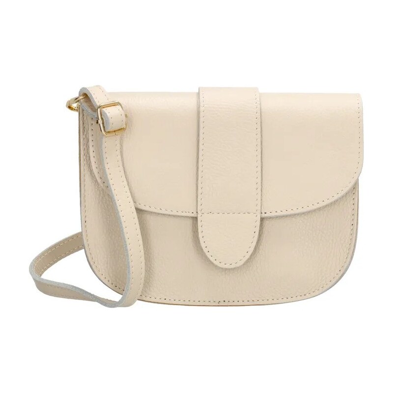 Charm London Béžová prešívaná kožená crossbody kabelka „Fame“ 61942692