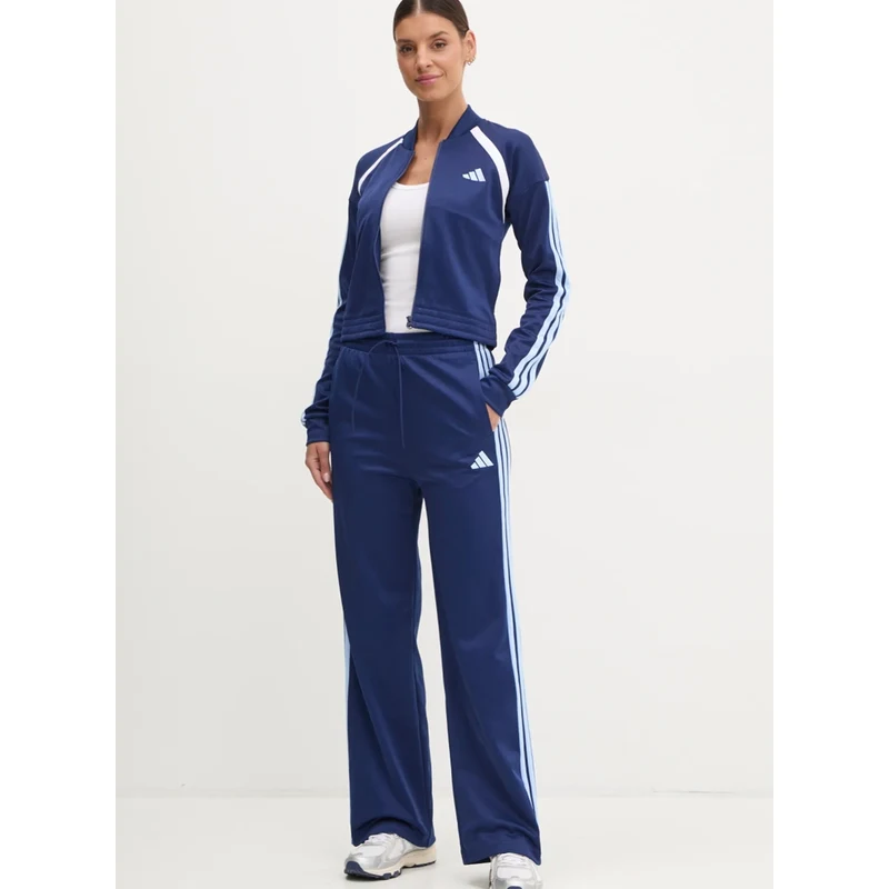 Tepláková súprava adidas TEAMSPORT dámsky, tmavomodrá farba, JD2673