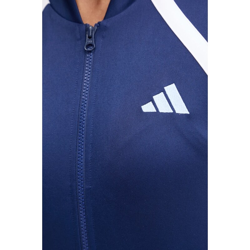 Tepláková súprava adidas TEAMSPORT dámsky, tmavomodrá farba, JD2673