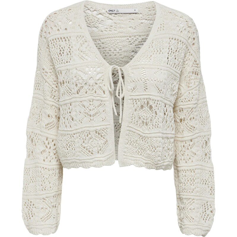 ONLY Kardigán ONLBeach šedobiela 61943306
