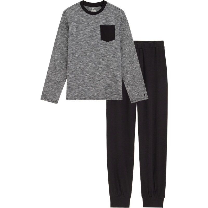 WE Fashion Pyžamo sivá / čierna 62462608