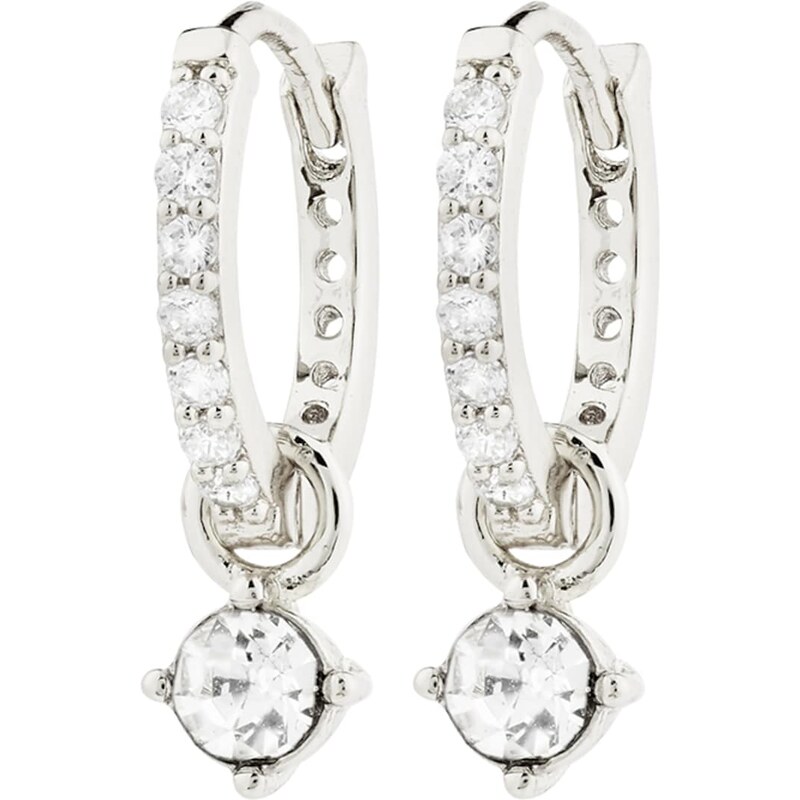 Pilgrim Náušnice Joa strieborná 62133517