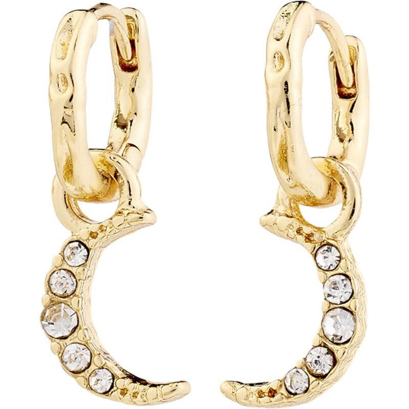 Pilgrim Náušnice Evgenia zlatá / biela 62133525